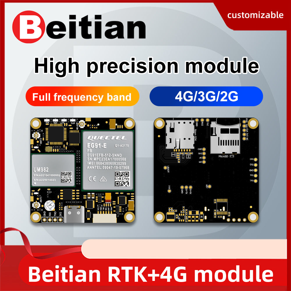 Beitian Network RTK directional GNSS board UM982/980+4G communication solution GPS module BG-550 Beitian Network RTK directional GNSS board UM982/980+4G communication solution GPS module BG-550